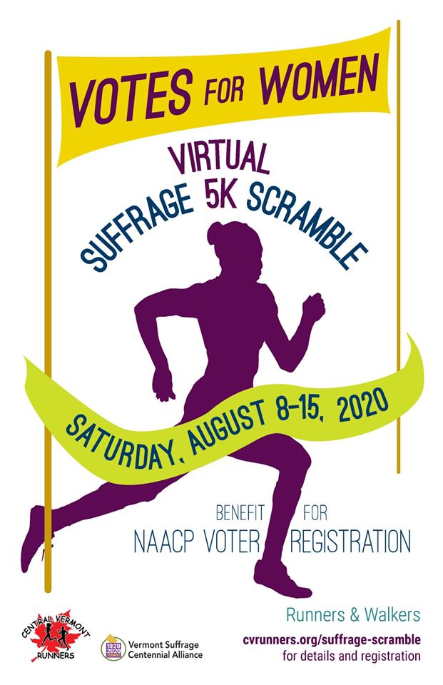 Suffrage Scramble Virtual Vermont 5K Event